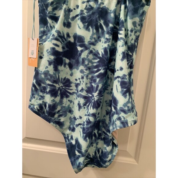 Kona Sol Women's Printed Swimsuit with Shoulder Ties Size L 12-14 - Picture 13 of 13